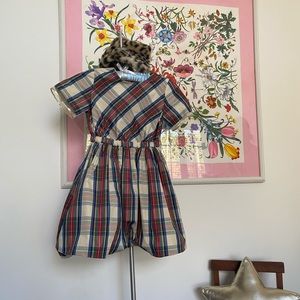 Adorable Crewcuts taffeta plaid dress. Perfect for upcoming holidays!